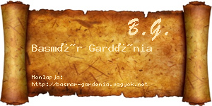 Basmár Gardénia névjegykártya
